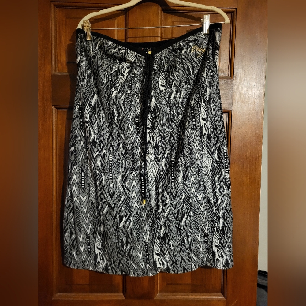 Coogi Keyhole Neckline Mini Dress